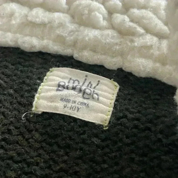 Mini Boden 1/4 Zip Mock Neck Sweater w/Fleece Size 9-10Y - Picture 3 of 3